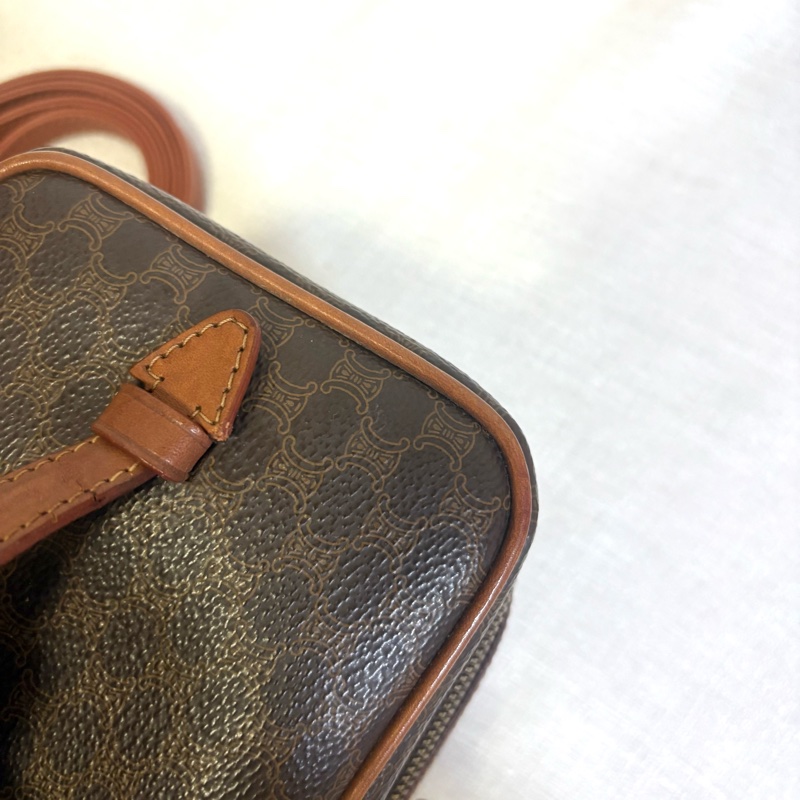 Celine 老花凱旋門化妝盒 斜挎包-11