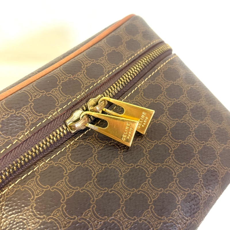 Celine 老花凱旋門化妝盒 斜挎包-12