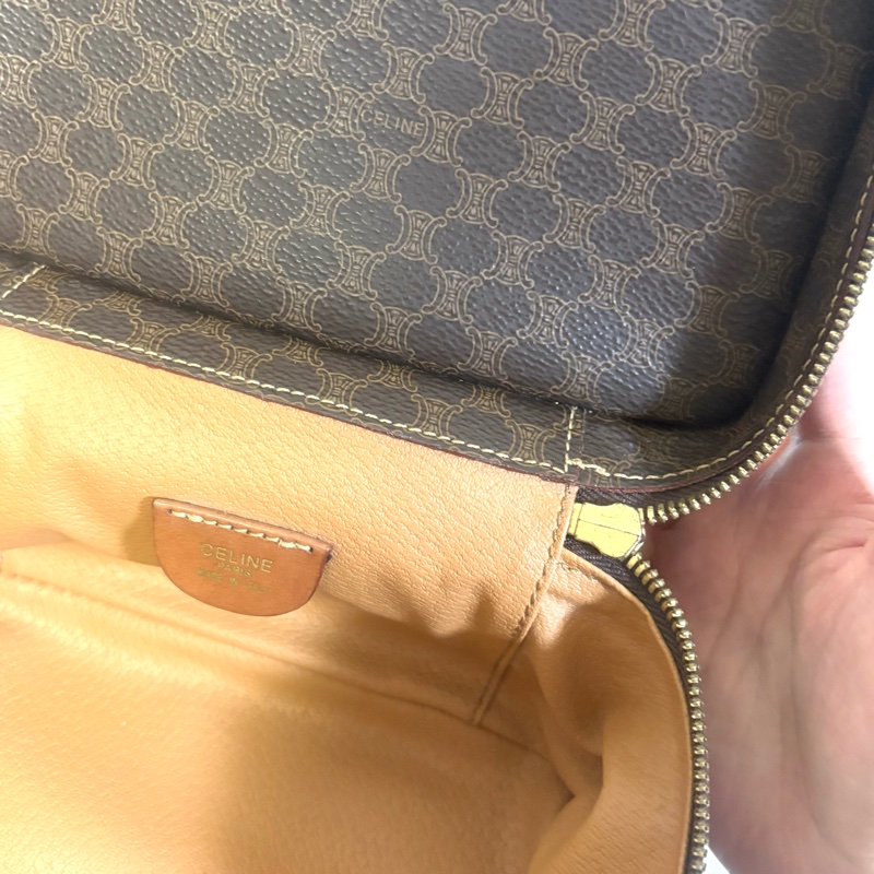 Celine 老花凱旋門化妝盒 斜挎包-19