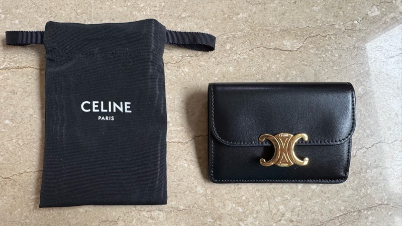 CELINE TRIOMPHE翻蓋卡包-0