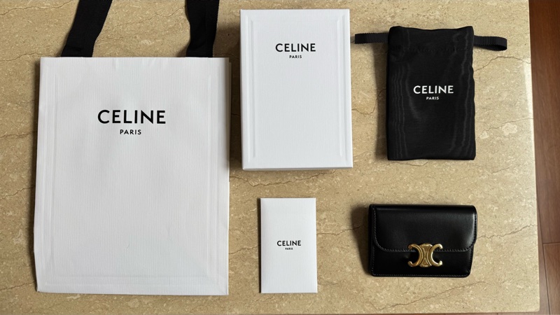 CELINE TRIOMPHE翻蓋卡包-3