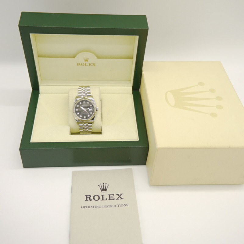 勞力士 Rolex Datejust 10P 鑽石 116234G SS/WG 自動上鍊 Jubilee 錶帶 電腦錶盤-11