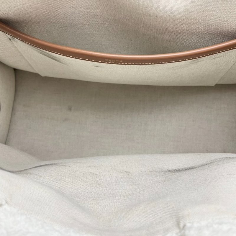 CELINE 羊絨綠大號手提托特包40*29*17 98新配件塵袋-5