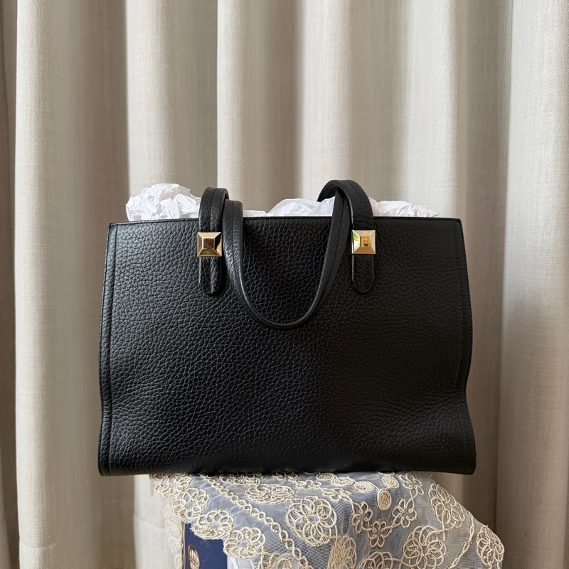 FURLA 全黑托特包-2