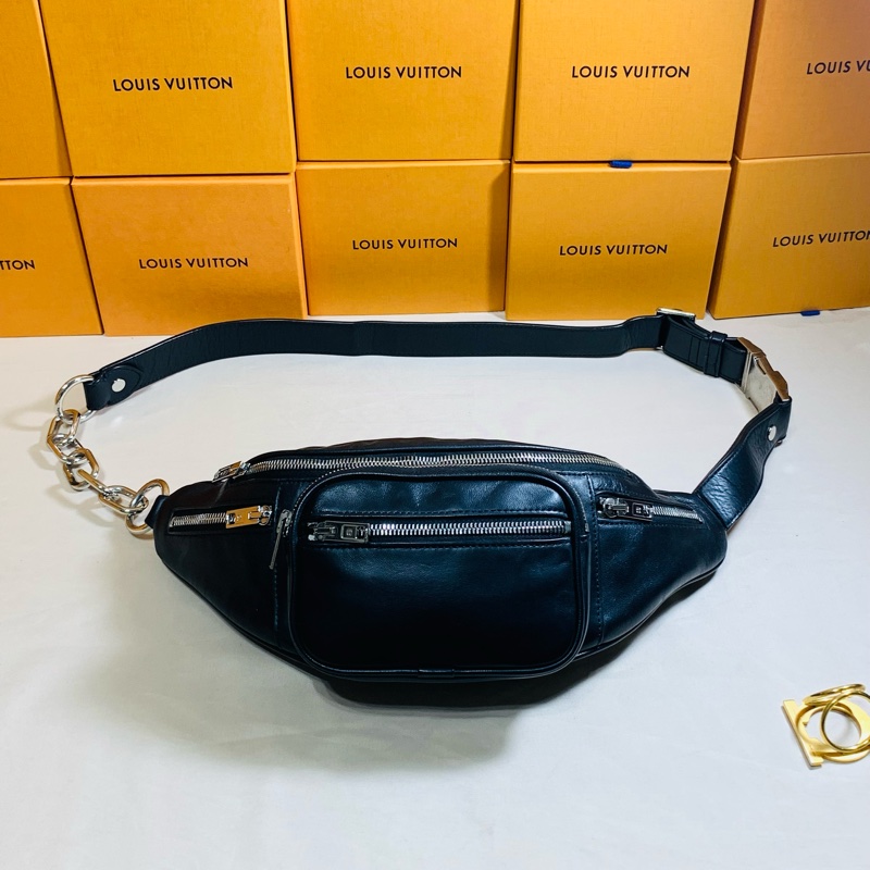 ✨質感百搭 Alexander Wang 亞歷山大王 皮革大腰包 胸包-0