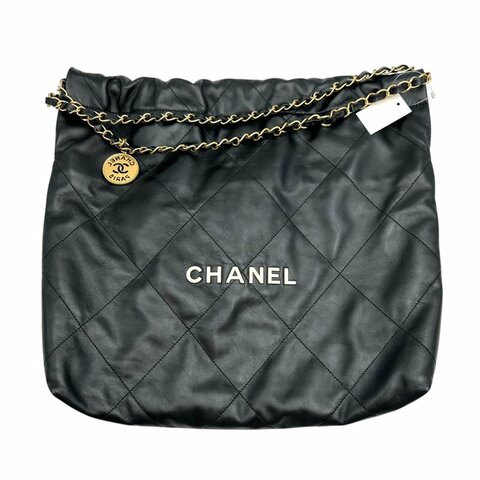 【美收精品】CHANEL 黑色CHANEL 22 肩背包 B-935【隔月月中將轉賣至日本 上架期限30天】