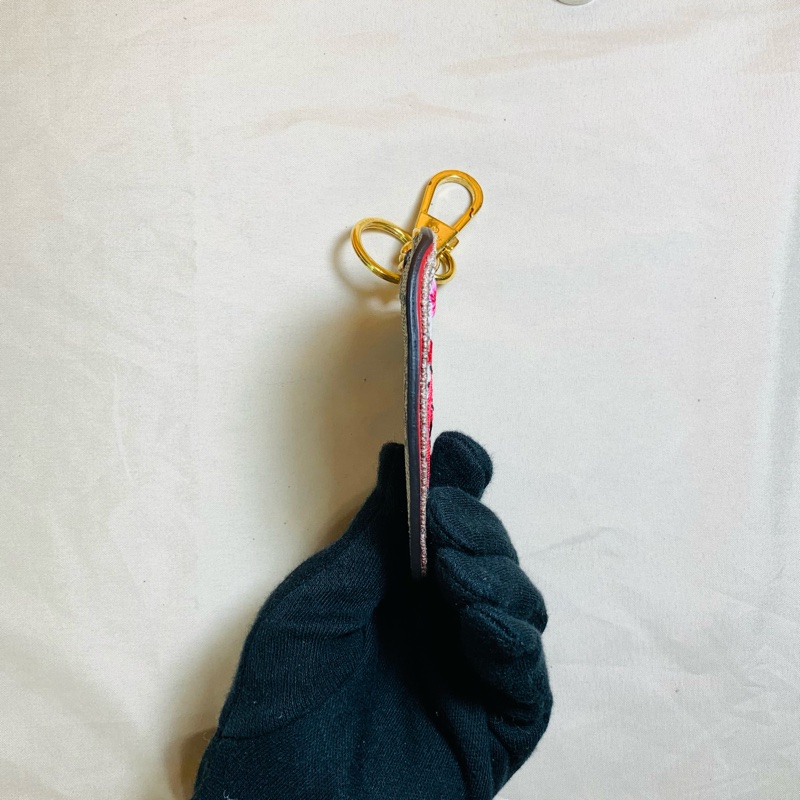 ❤️稀有釋出 Gucci 古馳 愛心刺繡馬夢老花鑰匙圈 吊飾-7