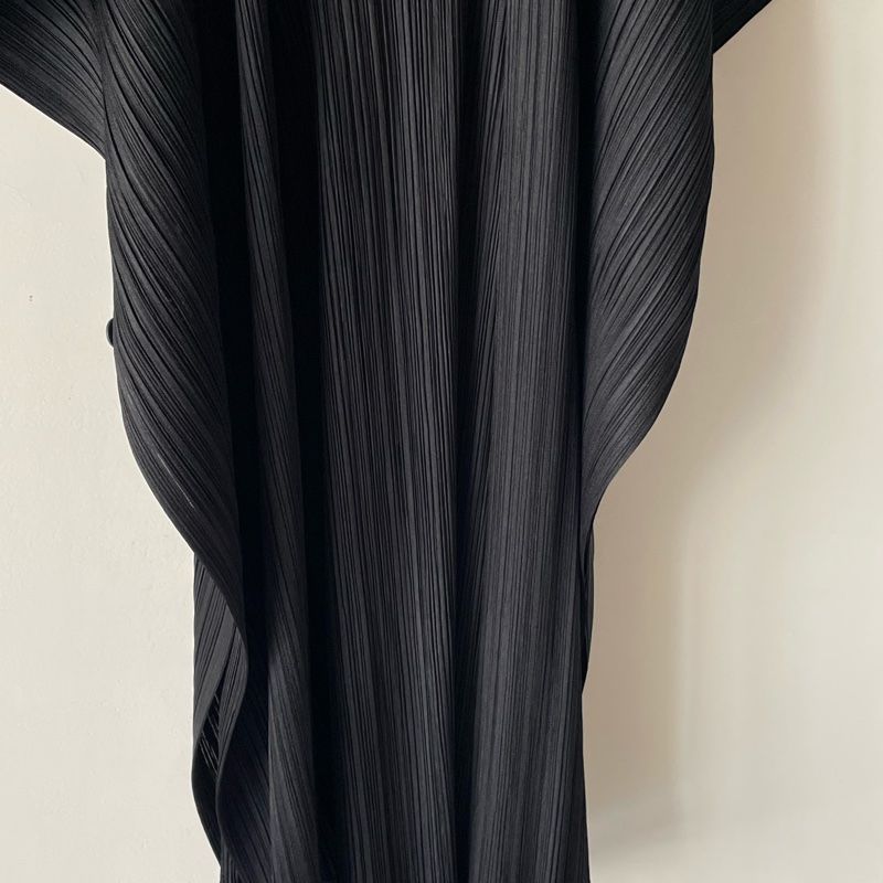 ▪️富貴選物FUGUEI▪️三宅一生PP 田野印象 黑色假兩件式洋裝-4