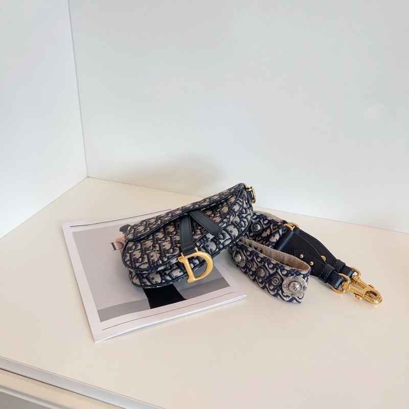 Dior迪奧 Saddle復古老花馬鞍包-4