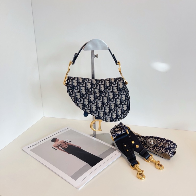 Dior迪奧 Saddle復古老花馬鞍包-9