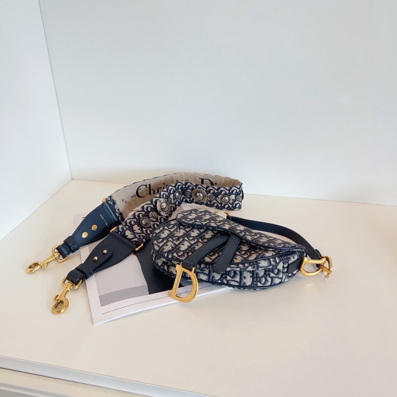 Dior迪奧 Saddle復古老花馬鞍包-10