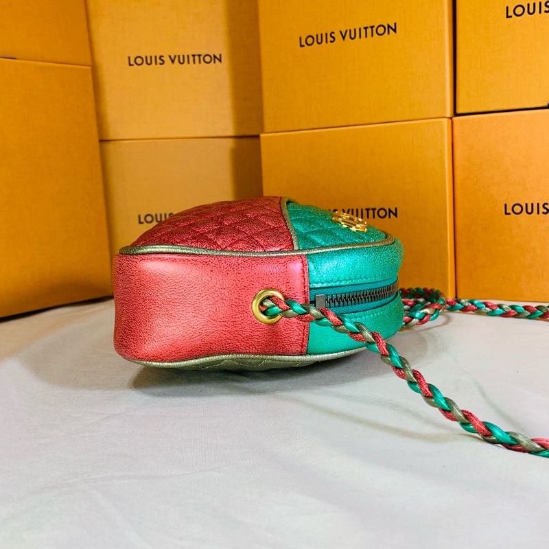 ‼️全台最甜 Gucci 古馳 糖果🍬配色馬蹄扣雙G貝殼包-8