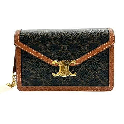 【美收精品】CELINE 老花金鍊肩背包 B-937【隔月月中將轉賣至日本 上架期限30天】