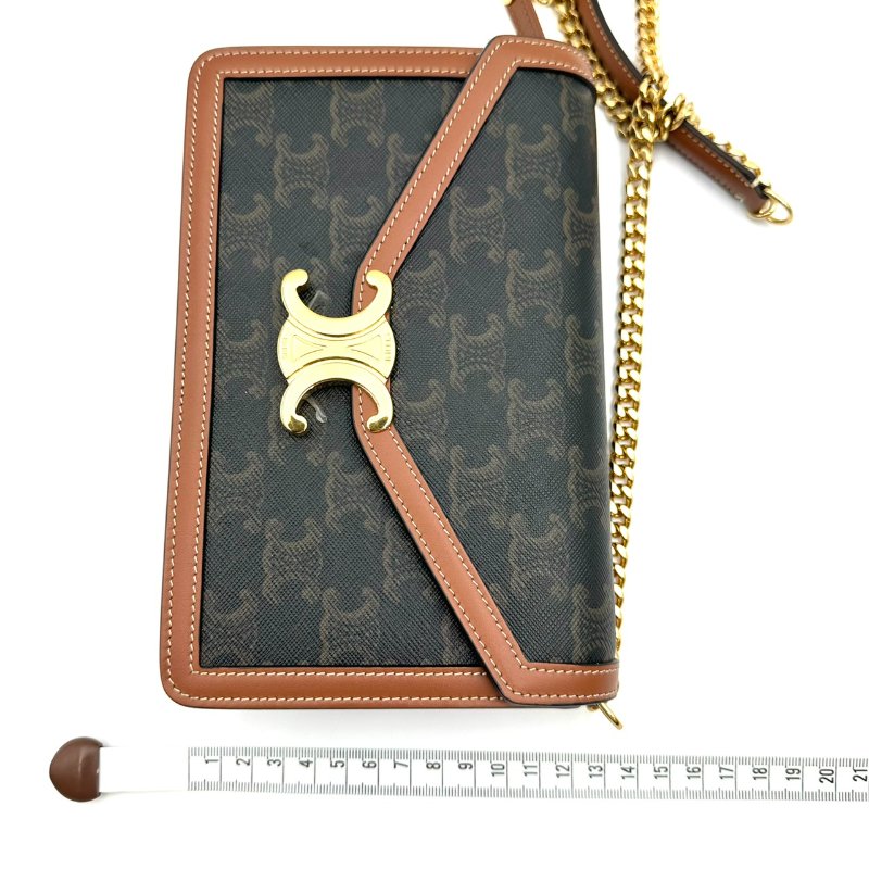 【美收精品】CELINE 老花金鍊肩背包 B-937【隔月月中將轉賣至日本 上架期限30天】-14