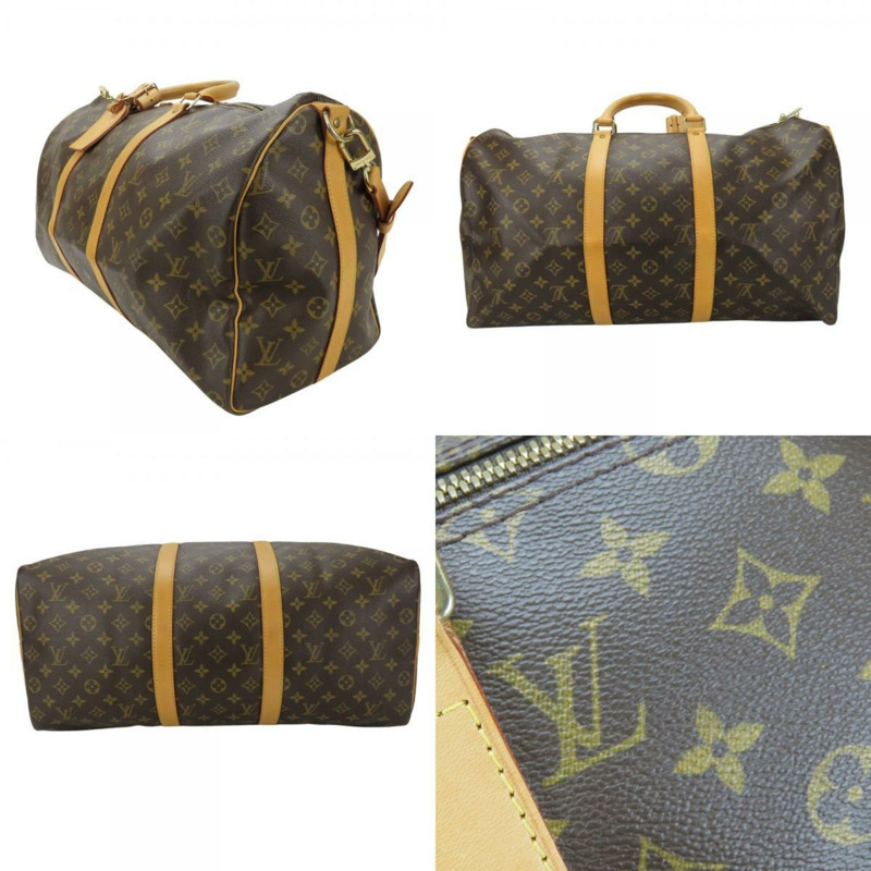 路易威登 Keepall 50 Bandouliere 波士頓包 M41416 Monogram 棕色 女士 LOUIS VUITTON-1