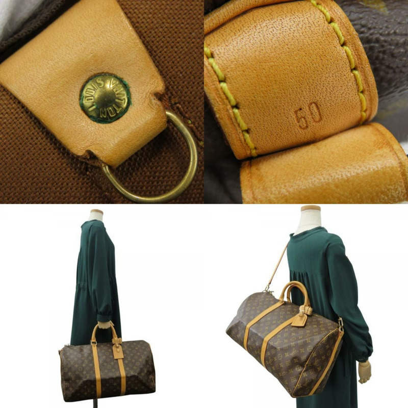 路易威登 Keepall 50 Bandouliere 波士頓包 M41416 Monogram 棕色 女士 LOUIS VUITTON-9
