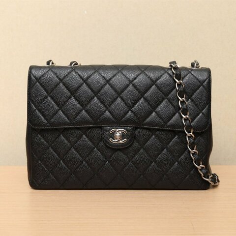 CHANEL 中古布面項鏈包單肩包紅色1開肩背包