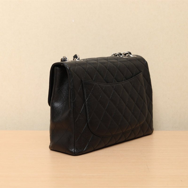 CHANEL 中古布面項鏈包單肩包紅色1開肩背包-3