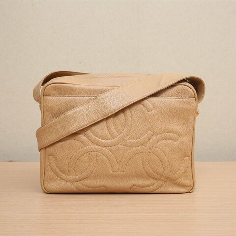 CHANEL 中古流蘇相機包紅色0開肩背包