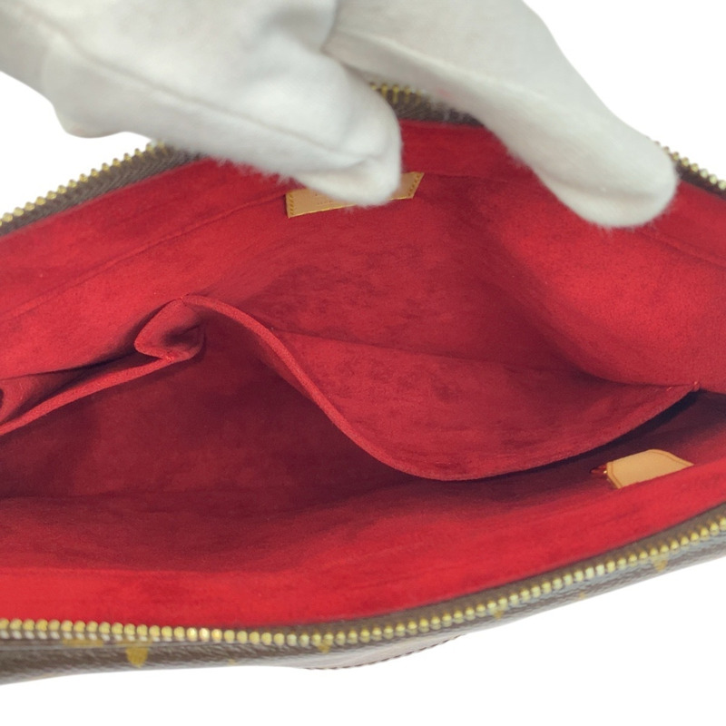 路易威登 Monogram Viva Cite GM 棕色/米色皮革金色五金配件女士單肩包,型號 M51163-8