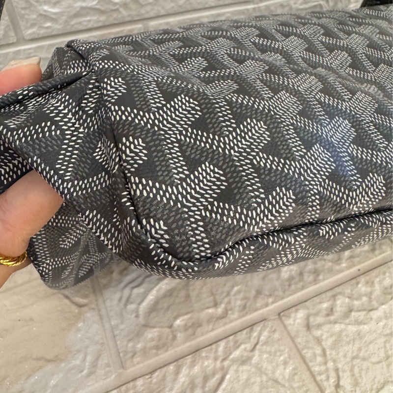 Goyard灰色滿版hobo肩背包-4