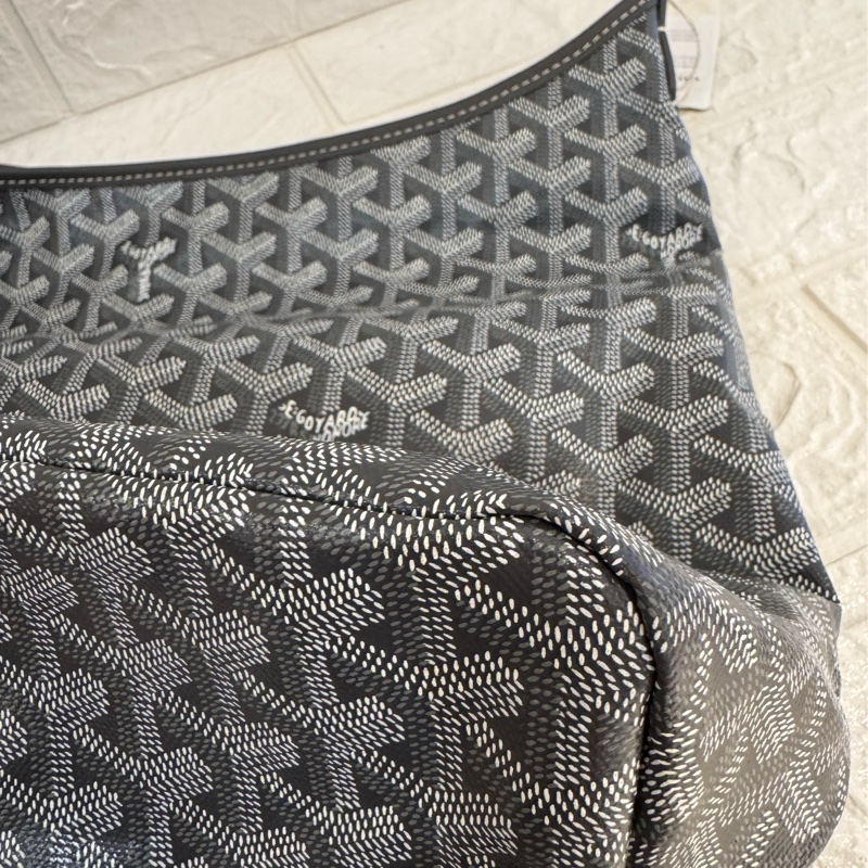 Goyard灰色滿版hobo肩背包-5