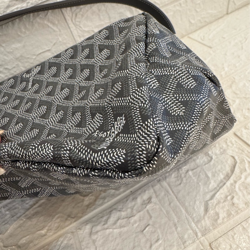Goyard灰色滿版hobo肩背包-6