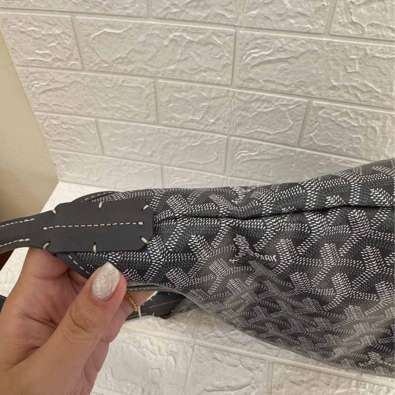 Goyard灰色滿版hobo肩背包-10