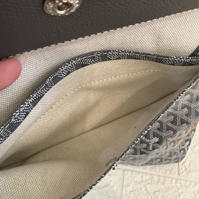 Goyard灰色滿版hobo肩背包-24