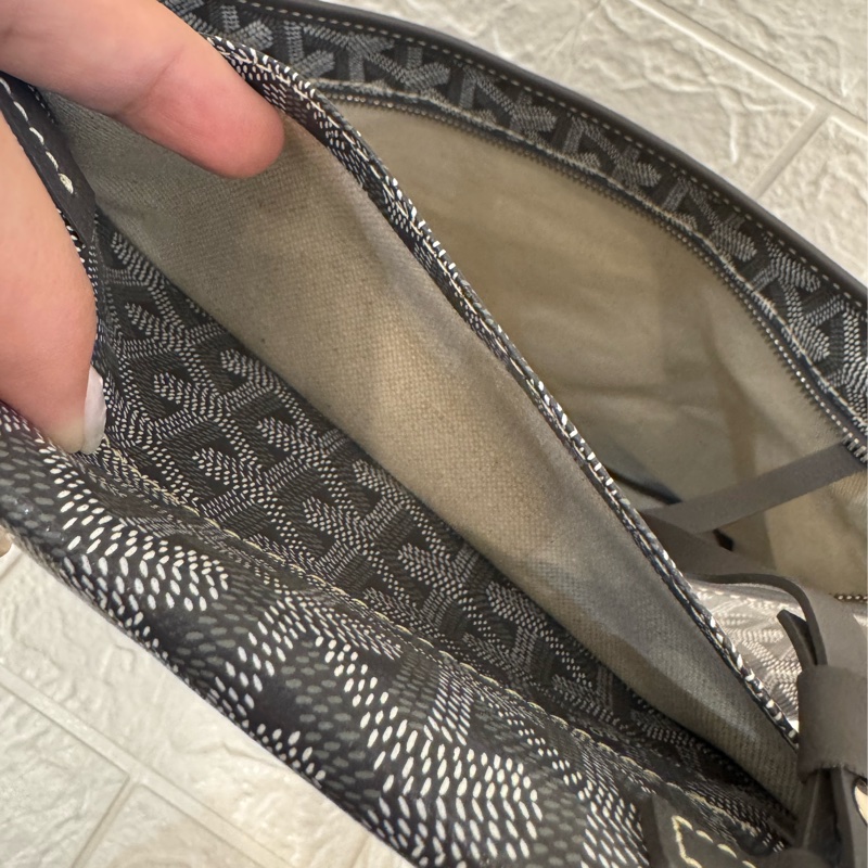 Goyard灰色滿版hobo肩背包-30