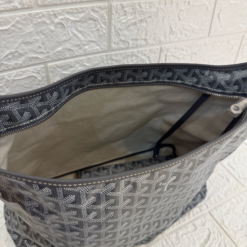 Goyard灰色滿版hobo肩背包-32