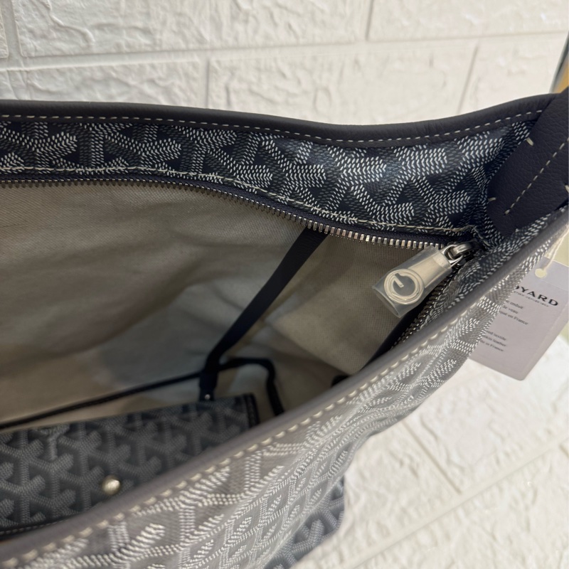 Goyard灰色滿版hobo肩背包-33