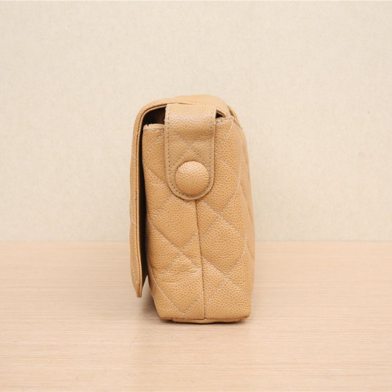 CHANEL 中古黑金牛WOC黑色肩背包-2