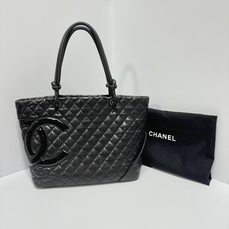 (軟糯糯🤤) Chanel “so black” 康朋 托特包 專櫃23萬!-0