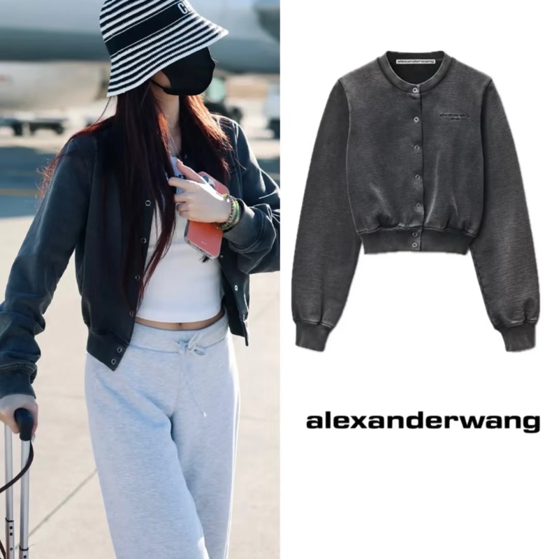 Alexander Wang 外套 #XS S M 水洗灰黑色-2