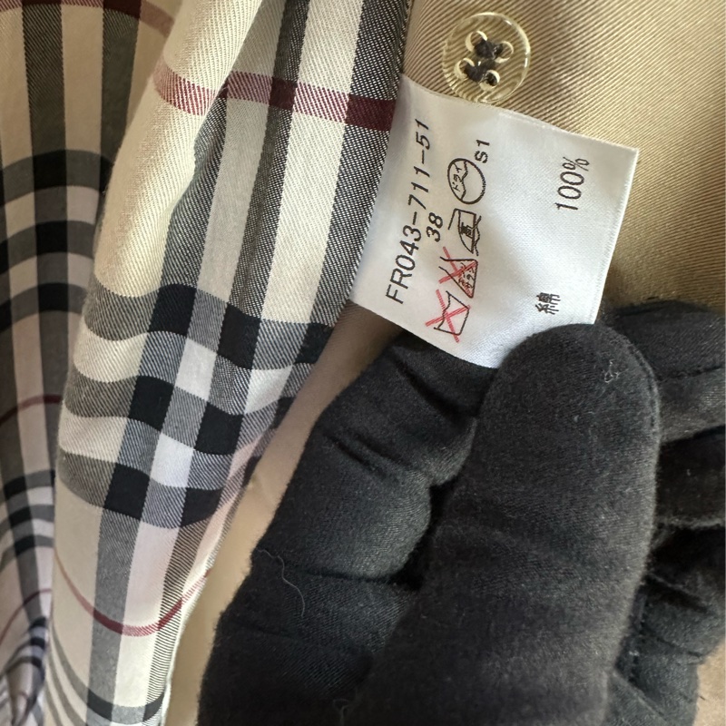 BURBERRY 米色風衣外套-14