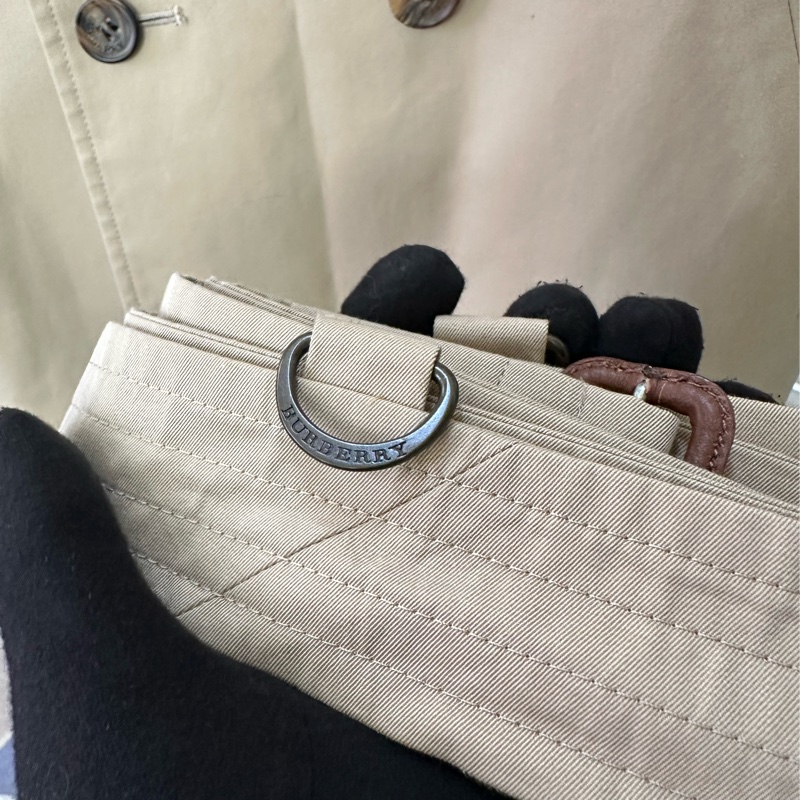BURBERRY 米色風衣外套-22
