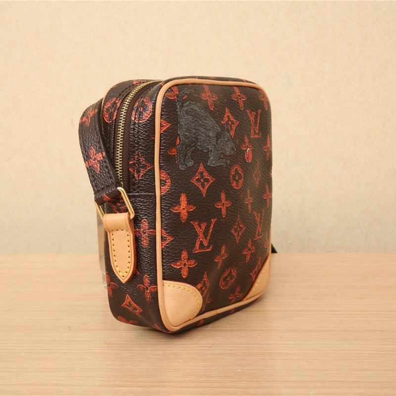 LOUIS VUITTON 中古豎版王菲包老花肩背包-3