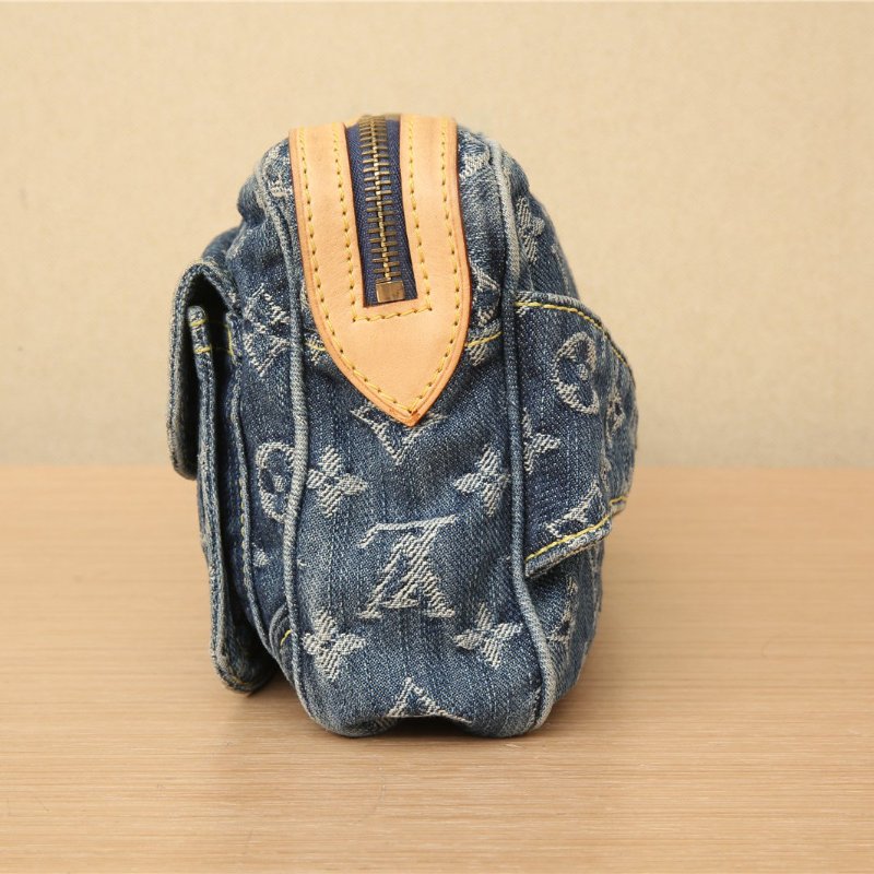 LOUIS VUITTON 中古豎版王菲包老花肩帶後換肩背包-2