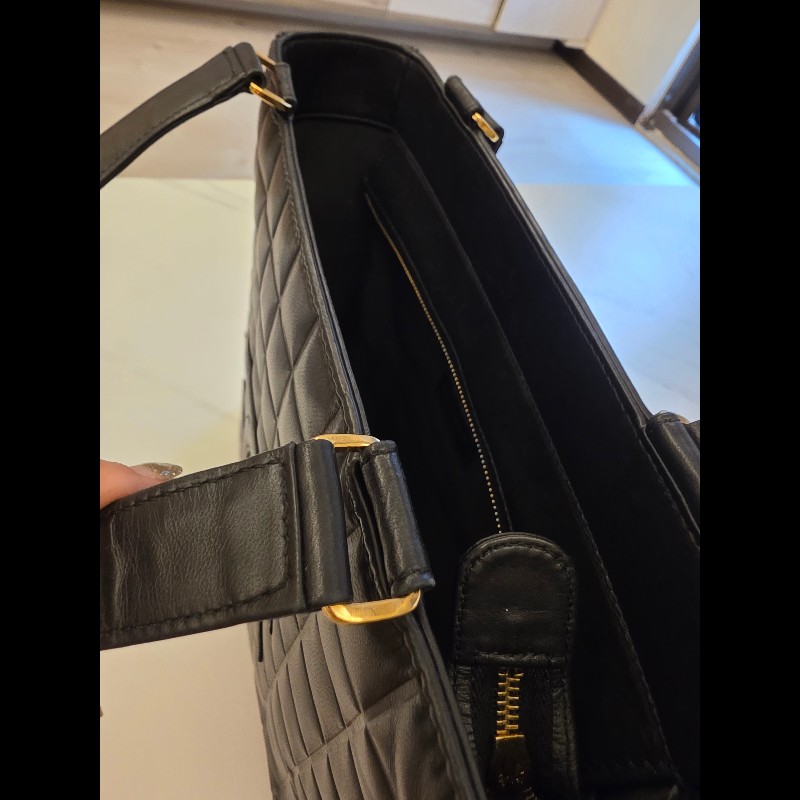 Chanel 香奈兒黑色冰格托特手肩背提包-13