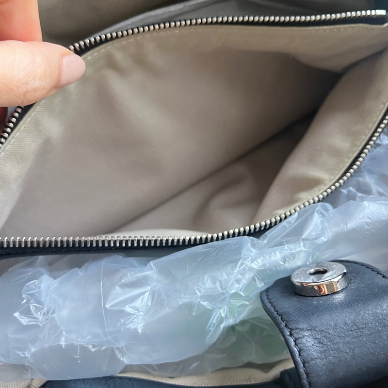 Chanel Vintage Wild Stitch Sea Hit Tote 黑色菱格皮革雙用包-11