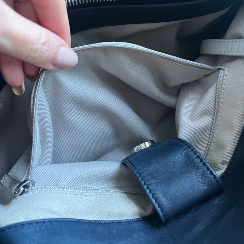 Chanel Vintage Wild Stitch Sea Hit Tote 黑色菱格皮革雙用包-13