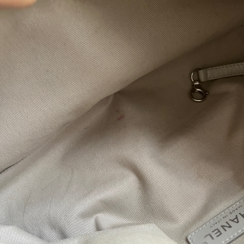 Chanel Vintage Wild Stitch Sea Hit Tote 黑色菱格皮革雙用包-14