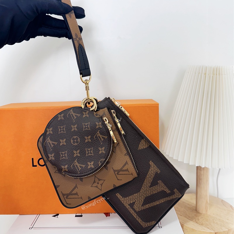 LV 三合一 手拿包 零錢包-0