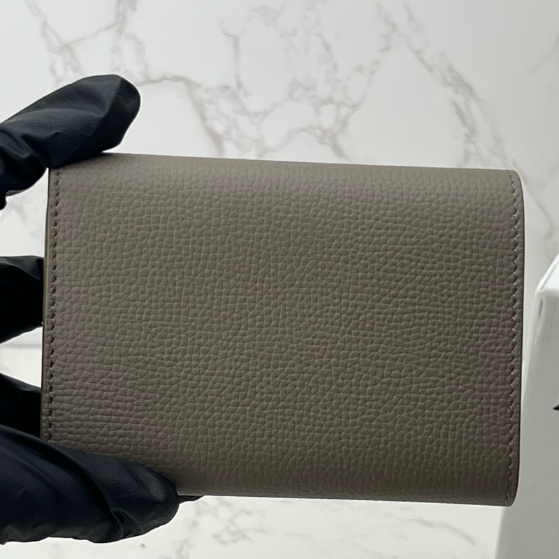 💗香緹國際精品💗 LOEWE 象灰金 三折短夾-4