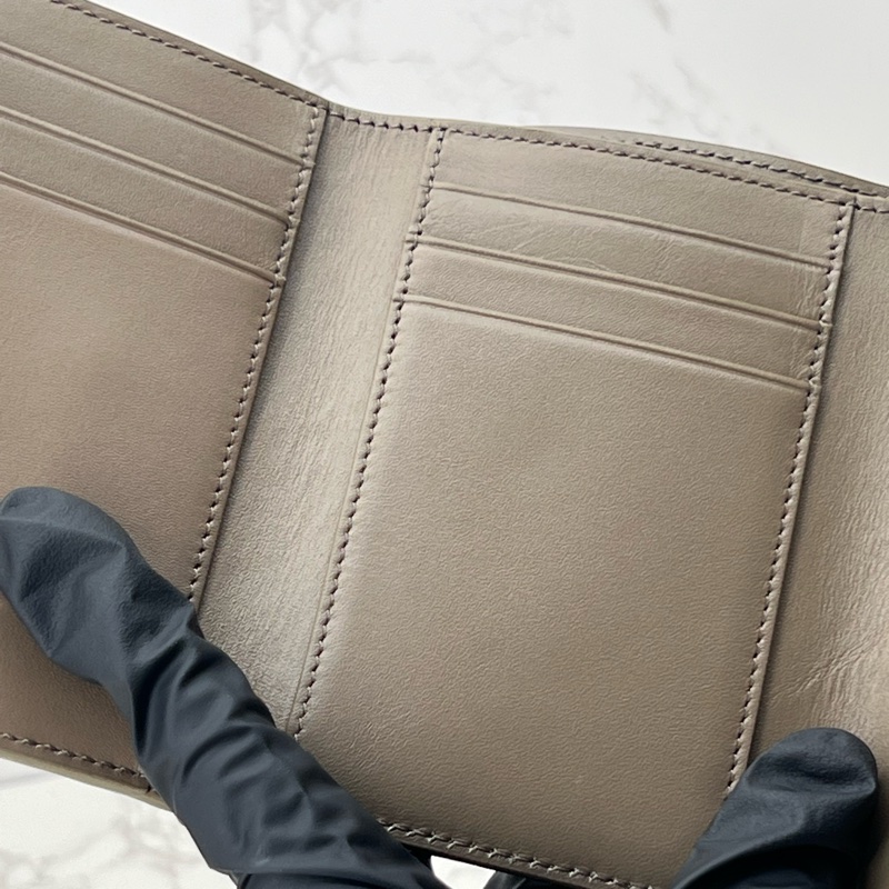 💗香緹國際精品💗 LOEWE 象灰金 三折短夾-7