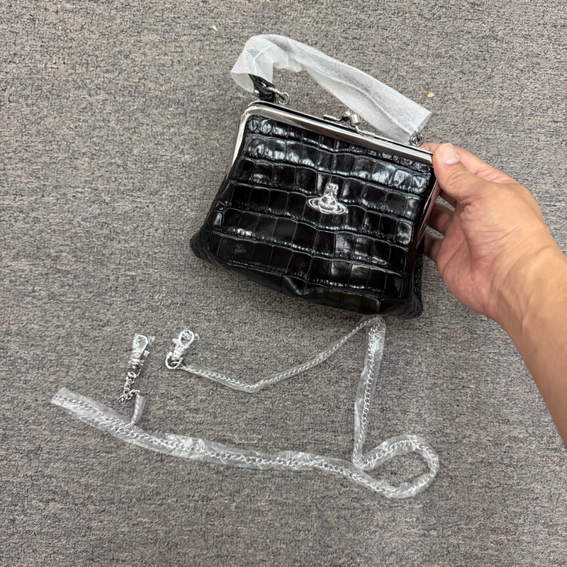 Vivienne Westwood 西太后 鱷魚紋 鏈條 單肩包-1