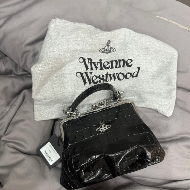 Vivienne Westwood 西太后 鱷魚紋 鏈條 單肩包-2