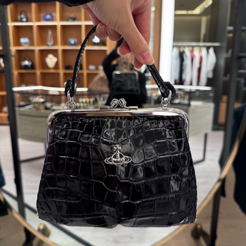 Vivienne Westwood 西太后 鱷魚紋 鏈條 單肩包-4