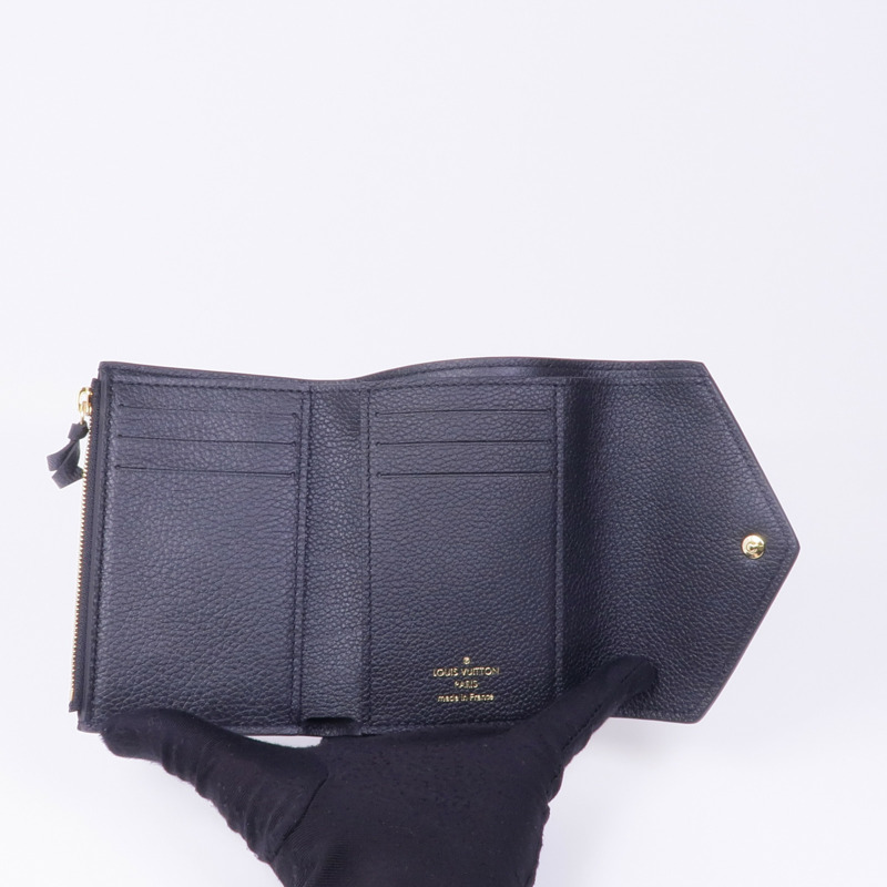 LOUIS VUITTON Monogram Empreinte Victorine Wallet金扣錢包-11